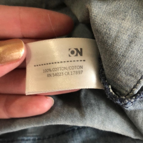 Chambray Shirt Dress - Picture 3 of 3